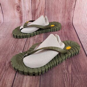 *READ* Rare Vibram Mens 45/46 US 11-12 Tropical Carrarmato Sandal Jungle Green